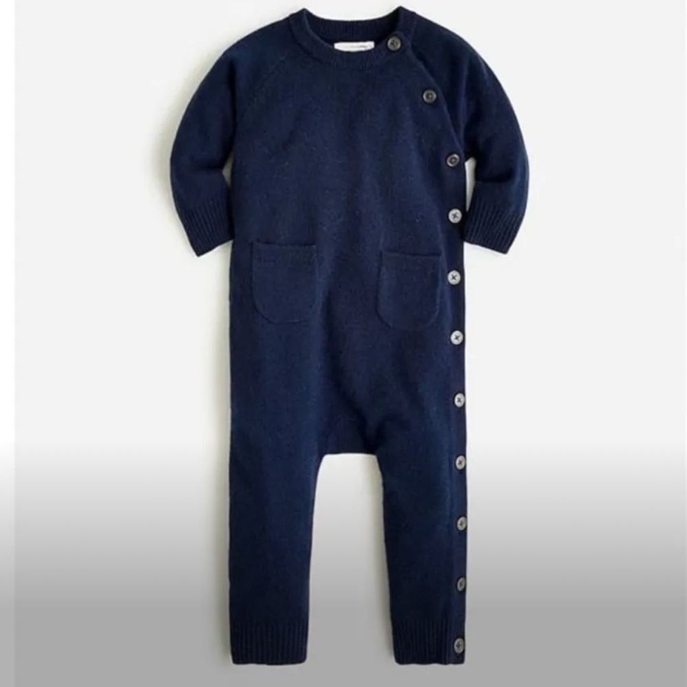 NWT J Crew Baby 100% Cashmere Onesie One Piece Warm Winter Holiday Christmas‎